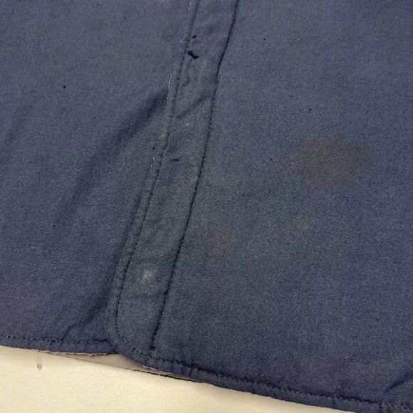 Vintage 90s Bulwark Workwear Jacket Mens XL Blue Quilted (25x29.5) - Picture 7 of 16